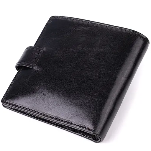 Стильний гаманець унісекс із глянсової натуральної шкіри Tony Perotti 9.6х9.6х2 см acs0032273 - фото 2