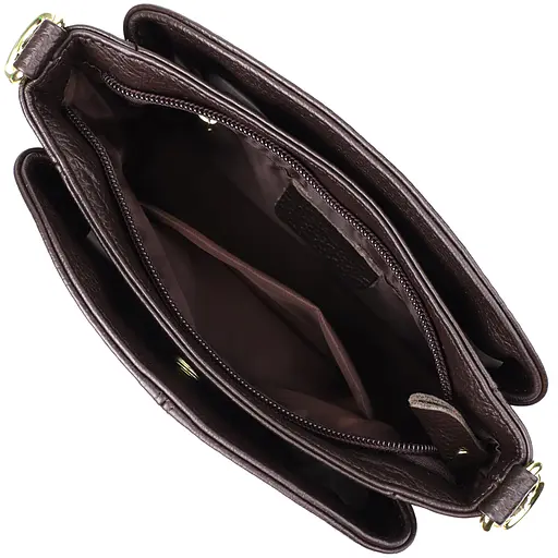 Женская сумка Vintage из натуральной кожи с удобной внутренней организацией 22.5х16.5х11.5 см sum0027555 - фото 8