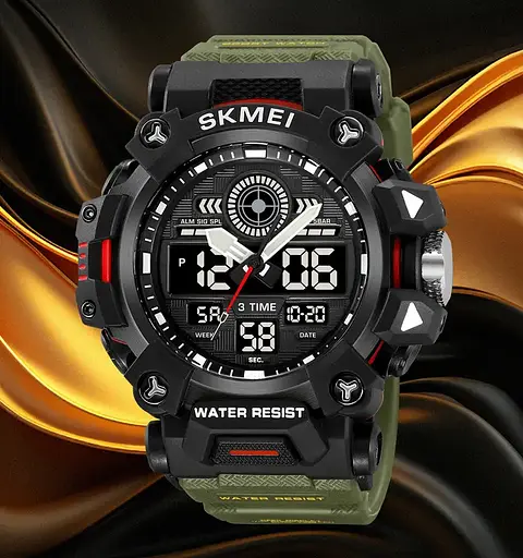 Годинник чоловічий наручний спортивний Skmei 2226 Зелений - фото 5