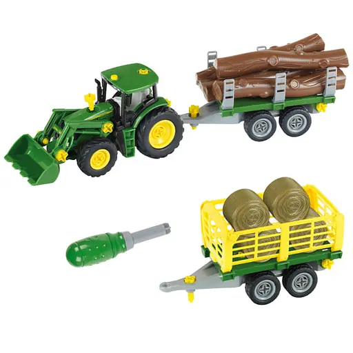 Іграшковий трактор Klein John Deere з причепом (3906)