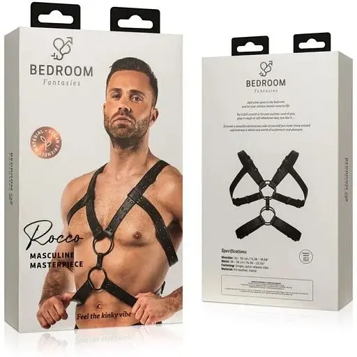 Портупея Bedroom Fantasies Rocco Masculine Masterpiece - Black - фото 6