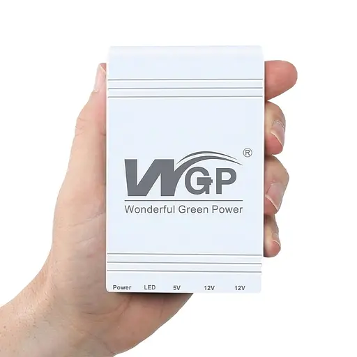 Джерело безперебійного живлення Mini UPS WGP UPS103C 20000mAh 5V/12V/12V, Li-ion 4*5Ah, для роутера та оптичного терміналу (42-00253) - фото 13