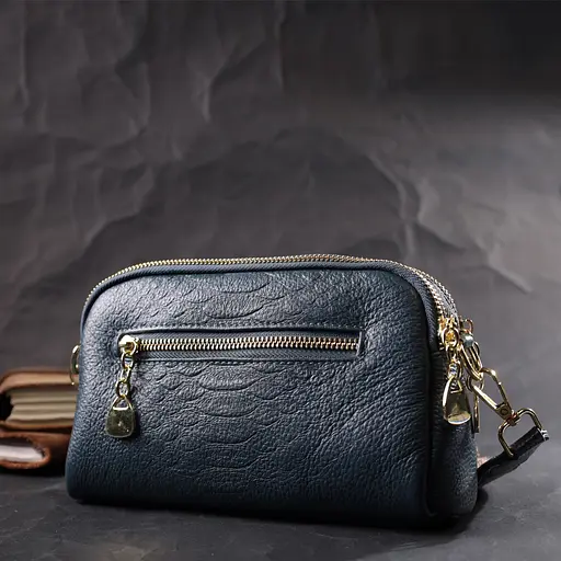 Сумка Vintage на два отделения из натуральной кожи 22х14х6.5 см sum0028997 - фото 10