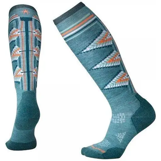 Шкарпетки Smart Wool Wm's PhD Ski Light Pattern SW01331 Mediterranean Green S (1033-SW 01331.A19-S)