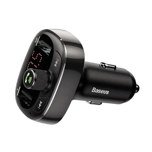 FM-трансмиттер Baseus S-09 Overseas Edition 2xUSB Car FM Transmitter Cluster Черный - фото 2
