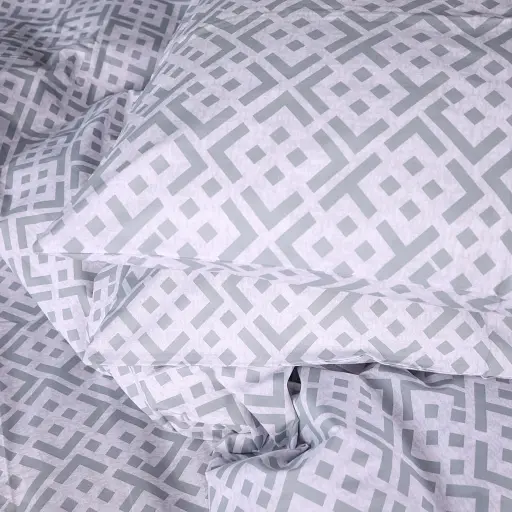 Наволочка Mirson бязь Abstract Gray 70х70 см (2200013164081) - фото 5