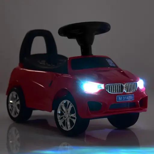 Дитяча каталка-толокар Bambi Racer з музикою та світлом червона (M 3147A-3) - фото 5