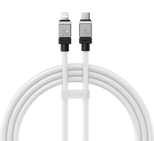 Кабель Baseus CoolPlay Series Fast Charging Cable Type-C to iP 20W 1m White - фото 1