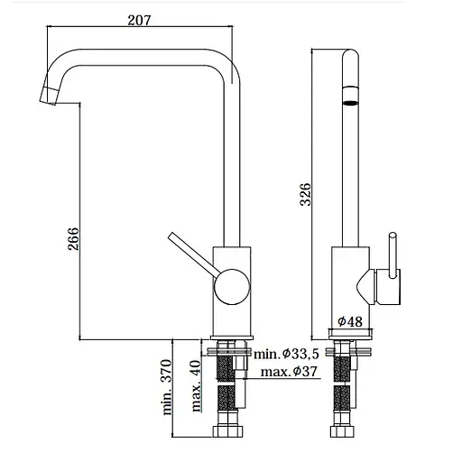 Смеситель для кухни Paffoni Light LIG980CR Хром - фото 2