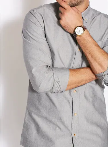 Годинники наручні чоловічі кварцові золоті з шкіряним ремінцем оригінал Casio MTP-V004GL-7AUDF (модуль №5058) - фото 9