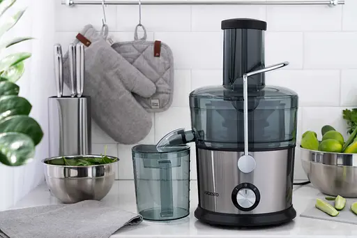 ARDESTO Соковитискач відцентрований 1100Вт, чаша-1л, пластик/метал, сріблясто-чорний - фото 3