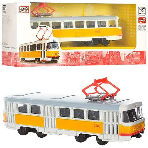 RUS Модель трамвай PLAY SMART 6411 B - фото 1