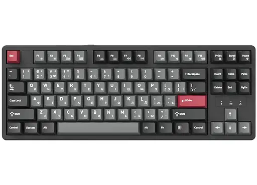 Игровая клавиатура механическая GamePro MK-285-BK Asgard Ragnar Keychron Super Red Switch Bluetooth 5.2/2.4 ГГц/USB Black - фото 1