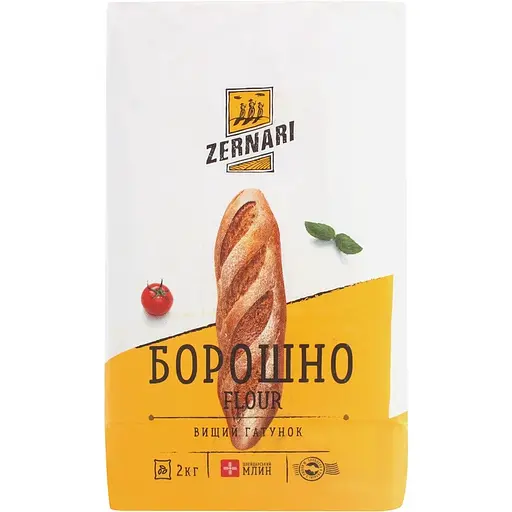 Уценка. Мука пшеничная Zernari 2 кг (772090)