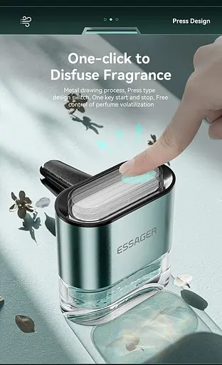 Авто освежитель воздуха для машины Essager Car air outlet press type perfume bottle - фото 5