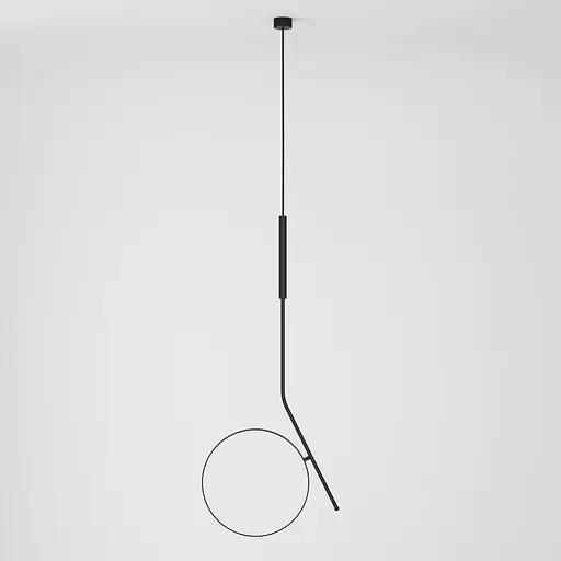 Підвісний стельовий світильник Babich Studio Moonlight L Black (Ral 9005) - фото 1