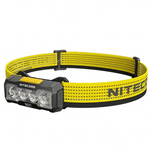 Налобний ліхтар Nitecore NU27 600лм 123м USB-C (10 режимів) біле + червоне світло (Чорний)