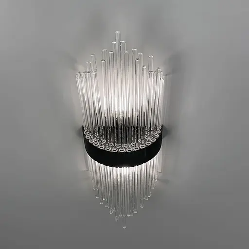 Настінний світильник з скляними паличками Coliseum Black 55х22 см Арт. WJ 881/2 S BK Line F - фото 4