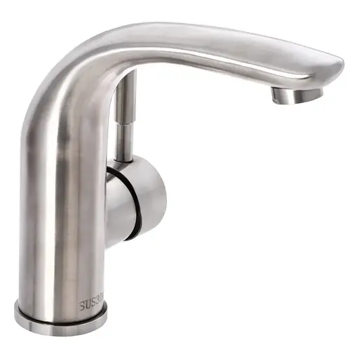 Змішувач для умивальника Zerix LR71205 LL1468 Нержавіюча сталь - фото 1