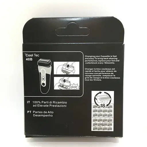 Сітка та різальний блок Braun 40В для бритви Braun CoolTec CT2s, CT3CC, CT4s, CT4CC, CT5 Type 5676 аналог - фото 4