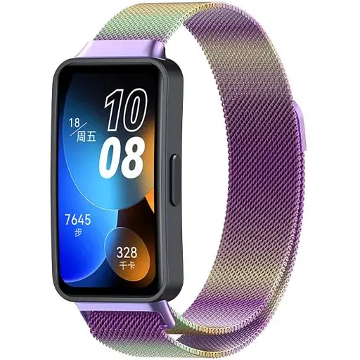 Ремінець DK CDK для Huawei Band 10 Metal Milanese Loop Magnetic (015813) (chameleon) - фото 2
