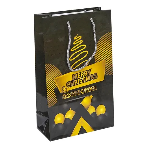 Пакет подарочный "Новый год" 3026 цветной 27 х 16 х 5см Вид 3 - фото 1