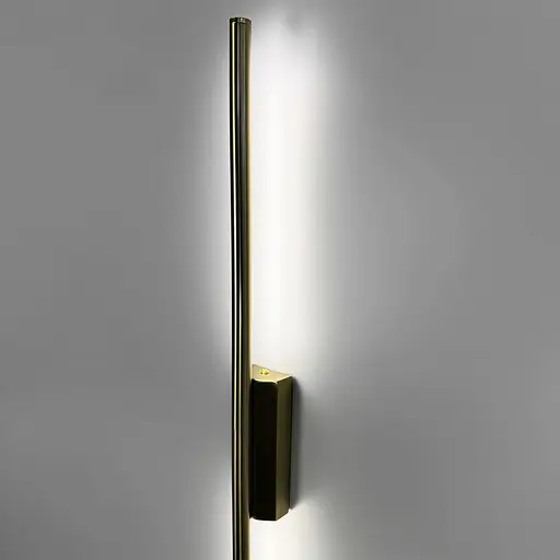 Мінімалістичний латунний настінний світильник в корпусі 80 см Line F Арт. C20/800 AB - фото 6