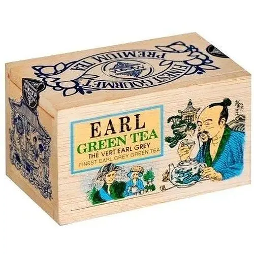 Чай зелений Mlesna Ерл грей дерев'яна коробка 100 г - фото 1