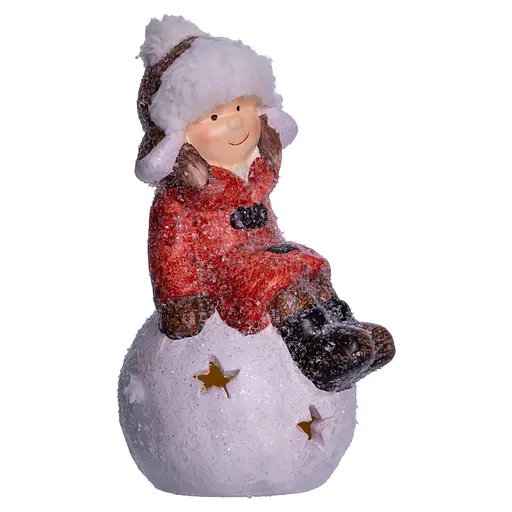 Новорічна декоративна фігурка Yiwu CR-5-19 з підсвічуванням 9.5 × 8 × 16 см  - фото 2