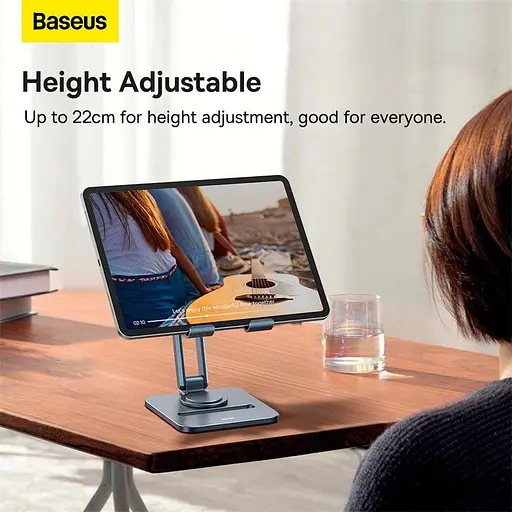 Тримач Baseus Desktop Biaxial Foldable Metal Stand (for Tablets) (B10431801811-00) - фото 10