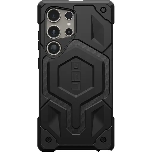 Оригінальний протиударний чохол UAG Monarch для Samsung Galaxy S24 Ultra (6.8") Carbon Fiber 214415114242 - фото 1