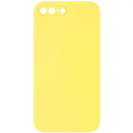 Чехол Silicone Case Square Full Camera Protective AA No Logo для Apple iPhone 7 plus/8 plus 5.5 Желтый/Yellow