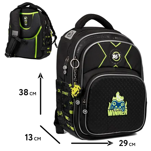 Рюкзак шкільний напівкаркасний Yes Gamer S-91 - фото 2