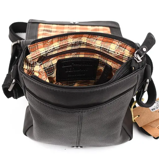 Кожаная мужская сумка через плечо Hill&Burry 19х25х5 см sum0025728 - фото 2