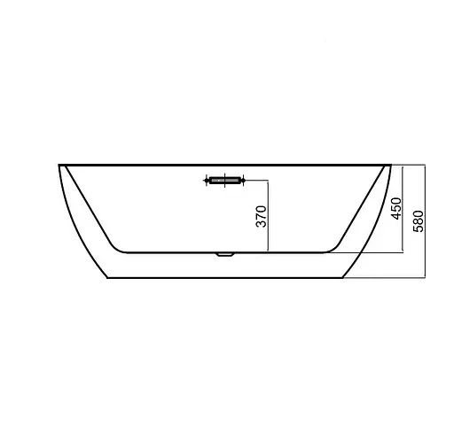 Ванна Dusel DU108 170x80x58 Белый - фото 4