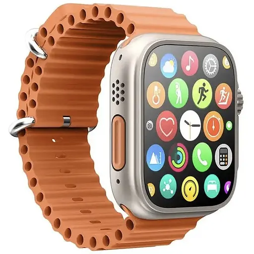 Розумний смарт-годинник Smart Watch GS ULTRA 8 Silver 2.05 безрамковий з бездротовою зарядкою