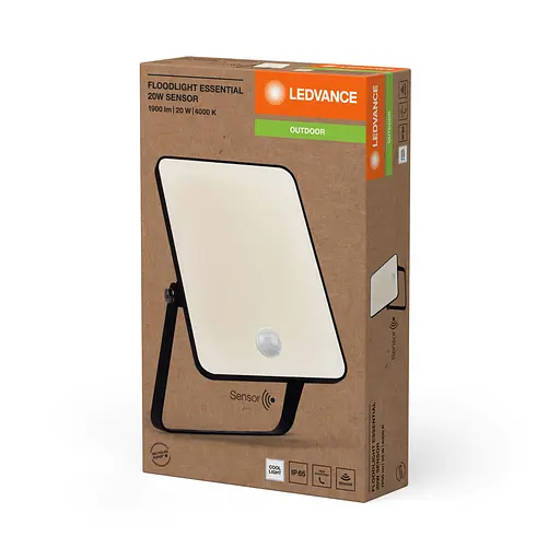 LEDVANCE Прожектор ESSENTIAL SENSOR 20Вт 1800Лм 4000K датчик руху чорний - фото 5