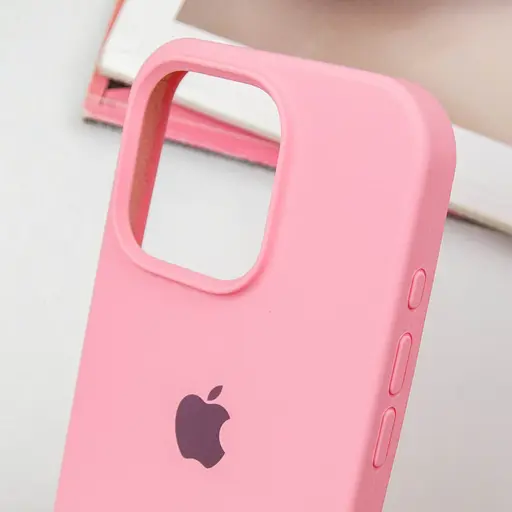 Чохол Silicone Case Full Protective (AA) для Apple iPhone 16 Pro (6.3) Рожевий / Light pink - фото 6