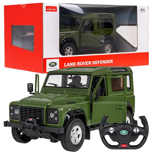 Машинка RASTAR Land Rover Defender 1:14 зелений 78400