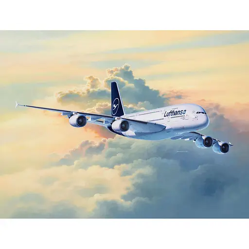 Сборная модель-копия Revell Самолет Airbus A380-800 Lufthansa новая ливрея 1:144 (RVL-03872) - фото 8