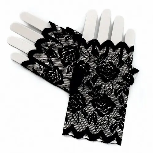 Рукавички мітенки гіпюрові - фото 1