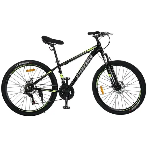Велосипед Shimano MTB2602 26" алюминиевая рама черно-зеленый