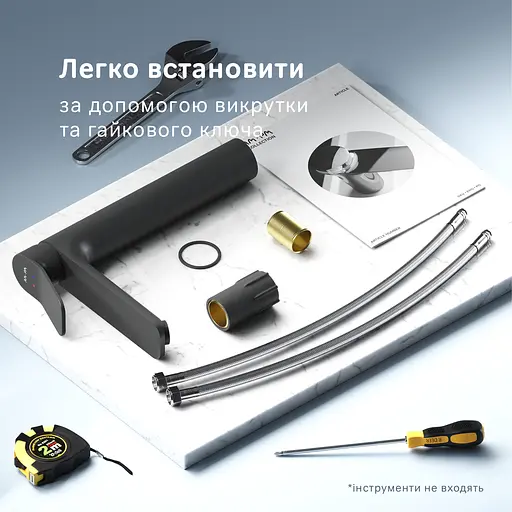 Змішувач для умивальника Am.Pm X-Joy високий black F85A92022 Чорний матовий - фото 8