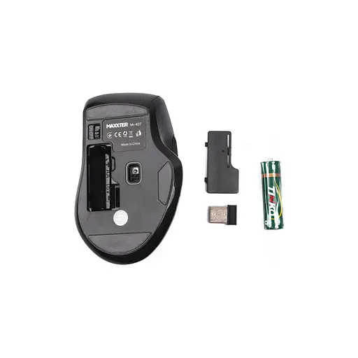 Мишка Maxxter Mr-407 Wireless Black (Mr-407) - фото 4