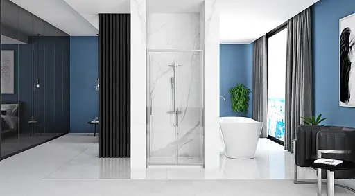 Душевые двери Rea Rapid Slide 100 хром REA-K5600 - фото 3