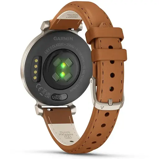 Смарт-часы Garmin Lily 2 Cream Gold with Tan Leather Band 010-02839-60 - фото 7