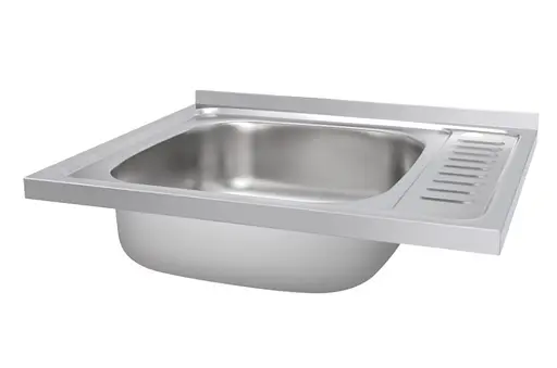 Кухонная мойка Brinex 6050-L 0.6 мм, накладная BRIN6050LSAT06 - фото 3