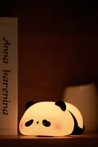 Силиконовый беспроводной ночник "Лежащая панда" - фото 3