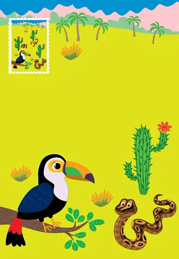 Прості аплікації великими наліпками. Тварини світу - фото 2