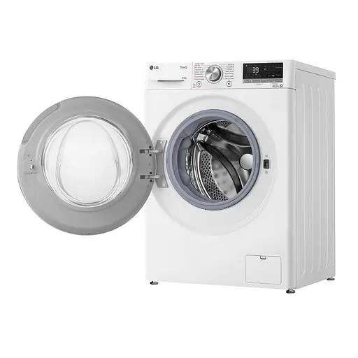 Стирально-сушильная машина LG фронтальная 9(6) кг 1400 А 56 см дисплей пара инвертор белый - фото 5